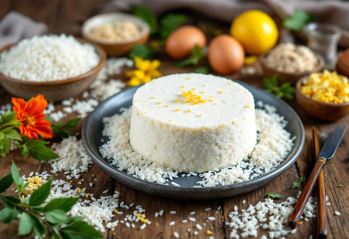 Torta di riso, dolce tipico dell'Emilia Romagna
