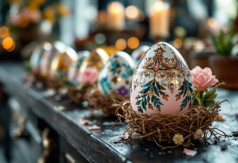 Uova di Pasqua decorate della Royal Family a Londra