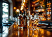 Interno elegante del bar Handshake Speakeasy