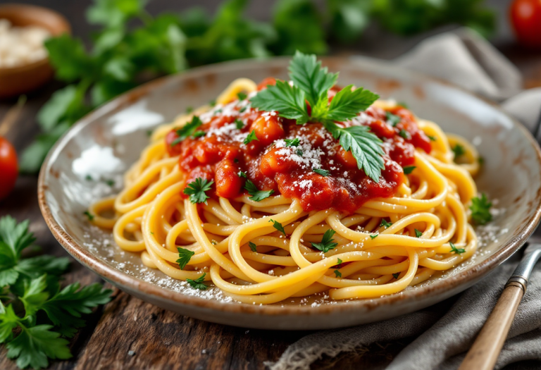 Spaghetti alla Maradona con pomodoro e basilico