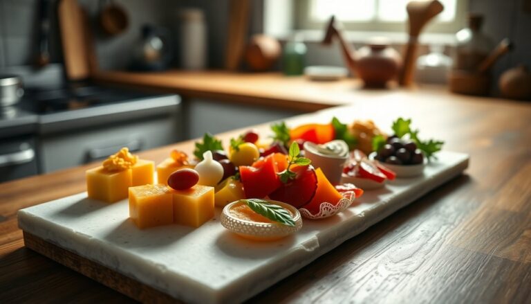 Antipasti modulari per feste: basi replicabili e plating