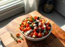 Mediterranean Chopped Salad: la ricetta perfetta per un pranzo leggero e gustoso
