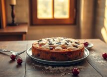 Plumcake vegano con farina di grano saraceno, ciliegie e scaglie di cioccolato