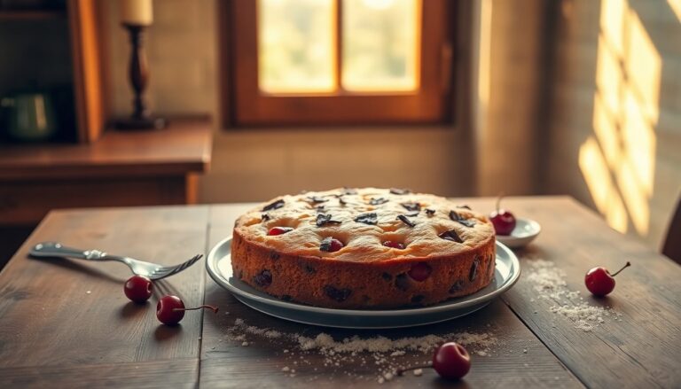 Plumcake vegano con farina di grano saraceno, ciliegie e scaglie di cioccolato