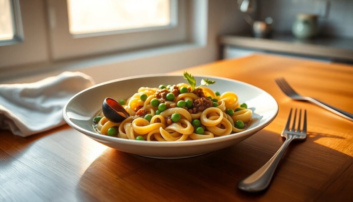 Tubettoni con crema di lenticchie e cozze: ricetta elegante e pratica