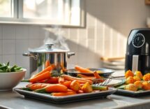 Verdure al top: vapore, saltata, forno e air fryer