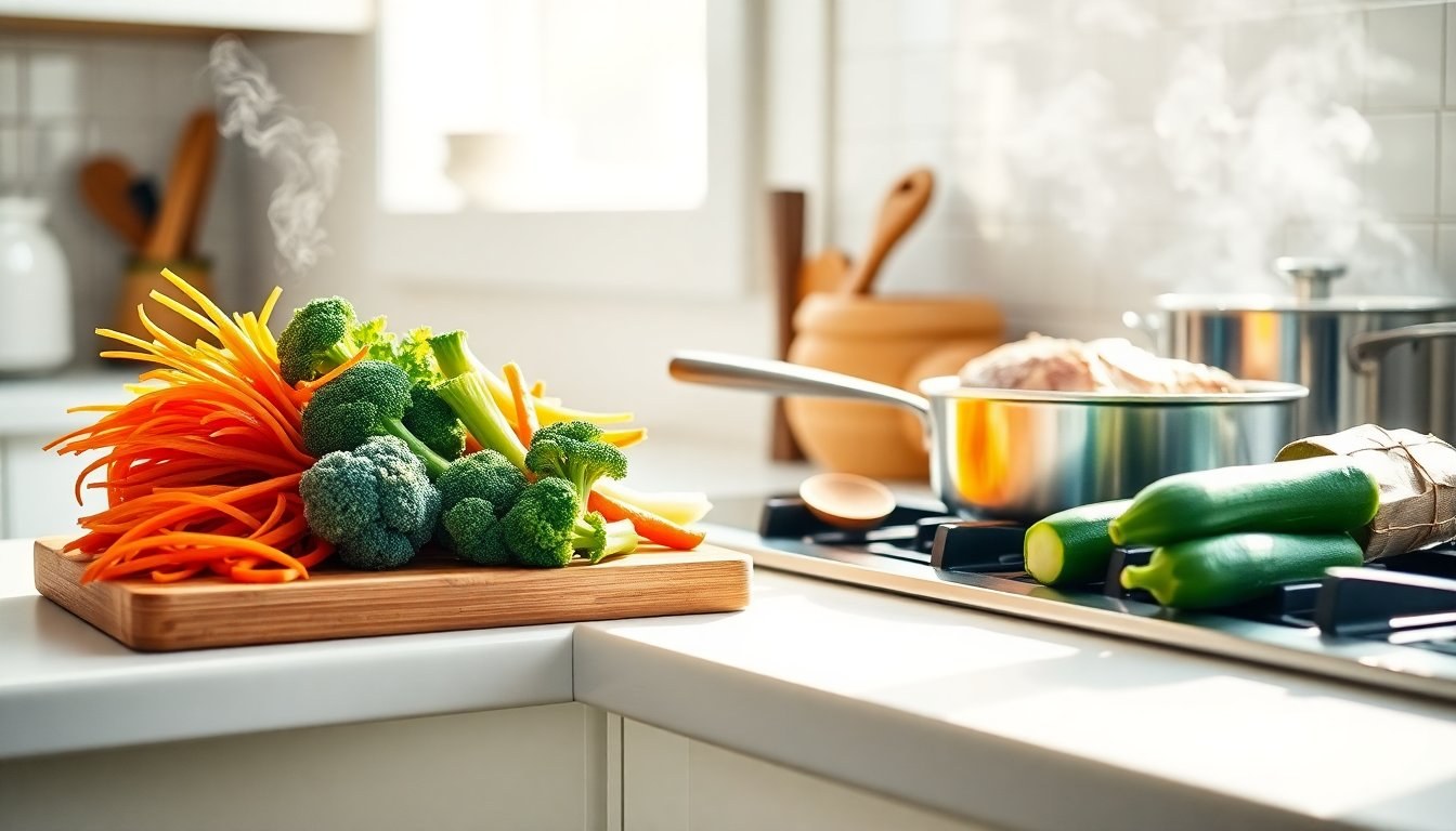 Verdure per contorni veloci: saltare, stufare, vapore e forno