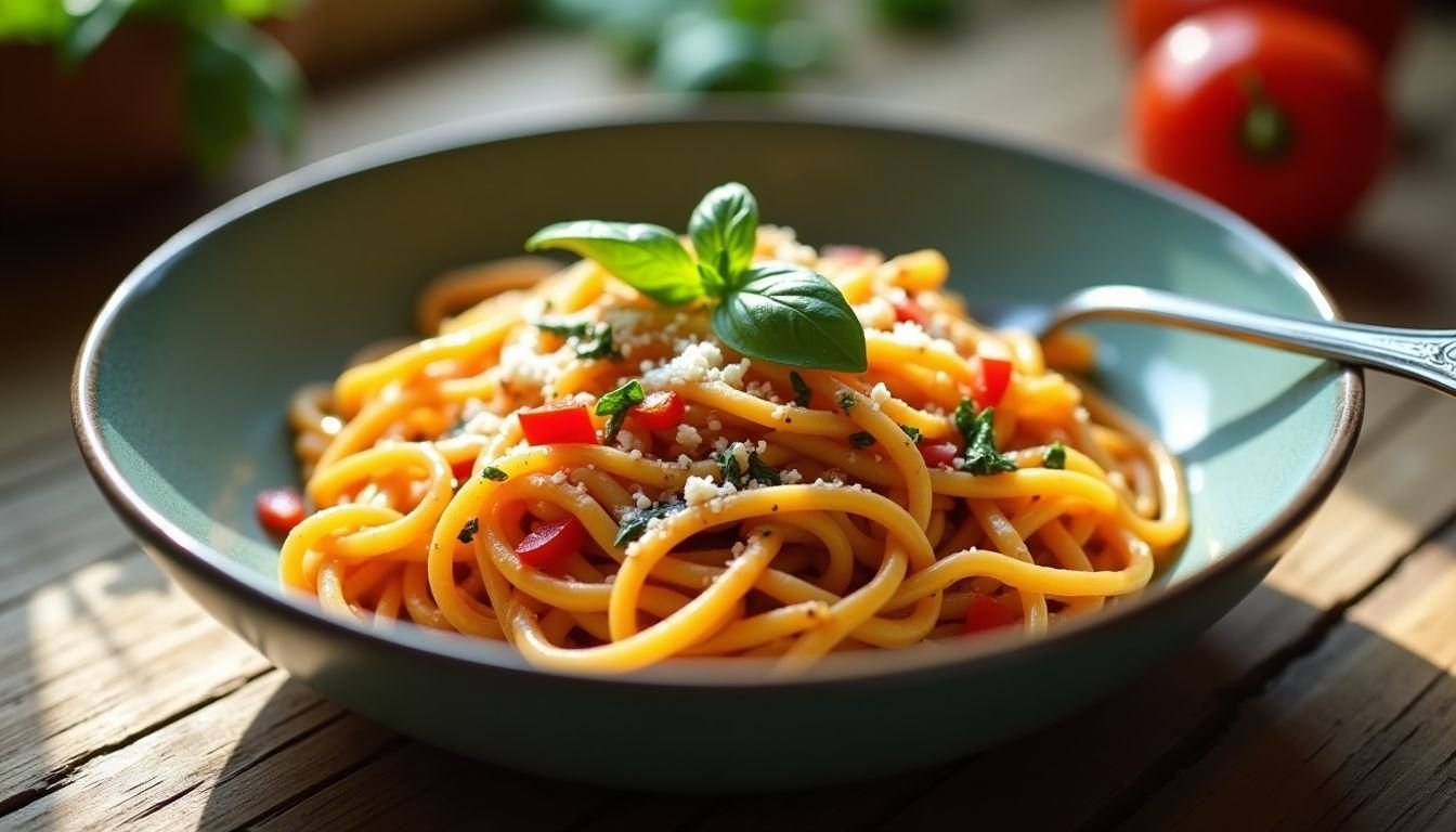 Pasta per bambini: tecniche per inserire verdure con salse cremose e topping croccanti