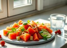 Pasti leggeri anticaldo: cibi ricchi d’acqua e cotture brevi