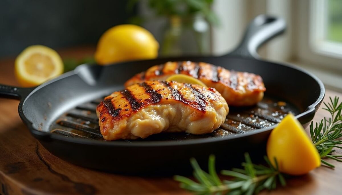 Pollo alla griglia tenero in 25 minuti con marinata al limone e Dijon
