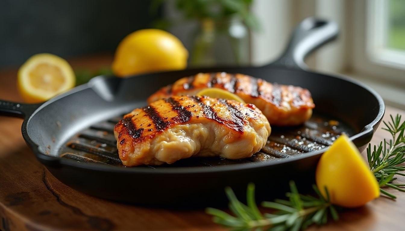 Pollo alla griglia tenero in 25 minuti con marinata al limone e Dijon