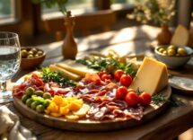 Tagliere economico equilibrato: salumi, formaggi, verdure e salse senza sprechi