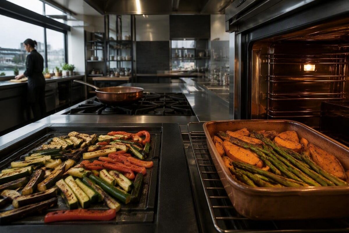 12 contorni di verdure pronti in 20 minuti con piastra, forno e padella