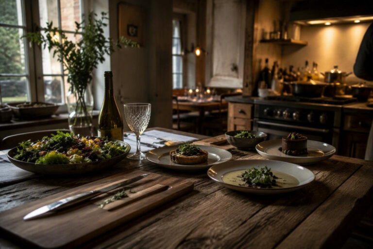 Cena romantica a casa in 60 minuti: menu stagionale, mise en place e vini