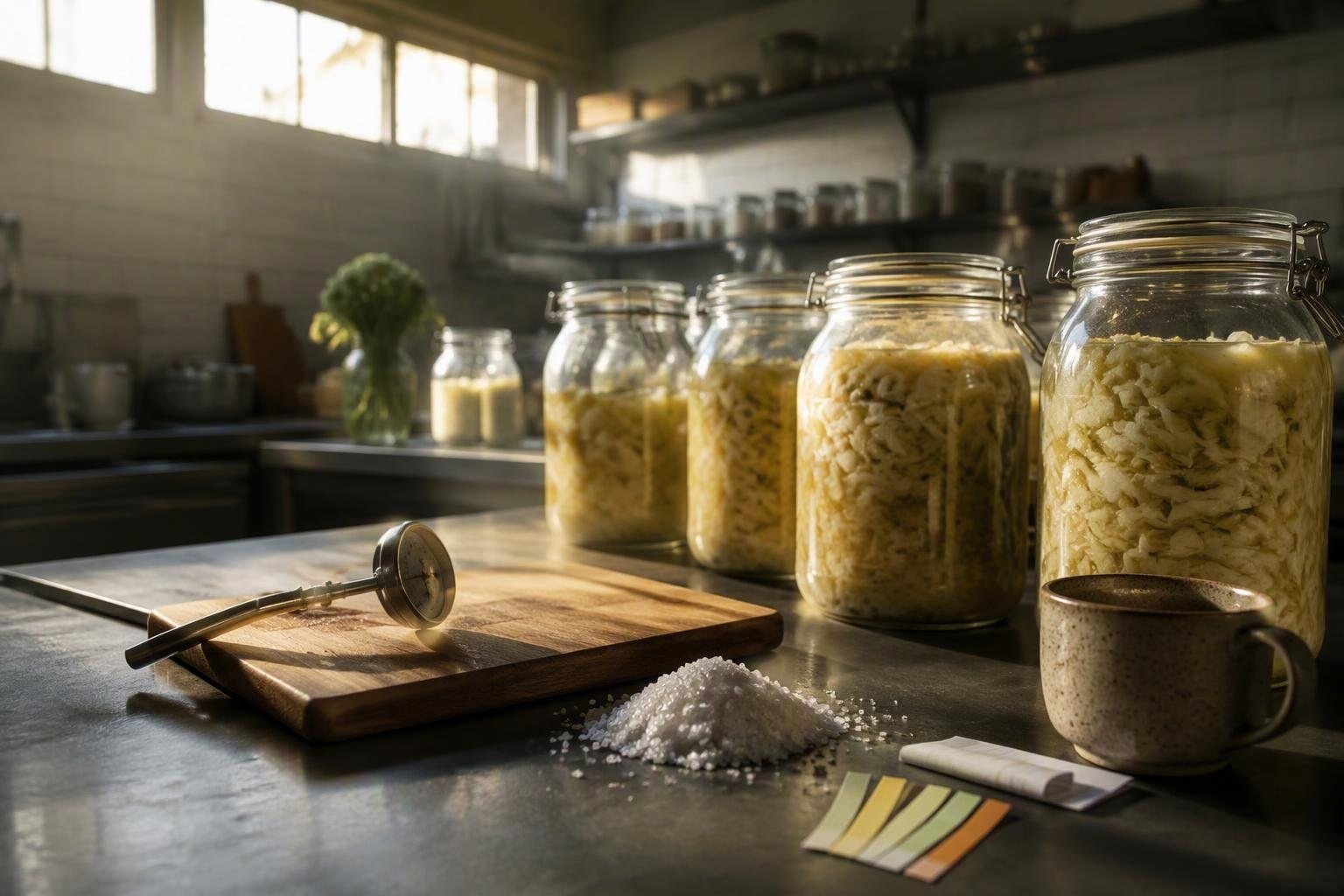 Fermentazione di verdure: guida professionale a sale, temperatura e pH