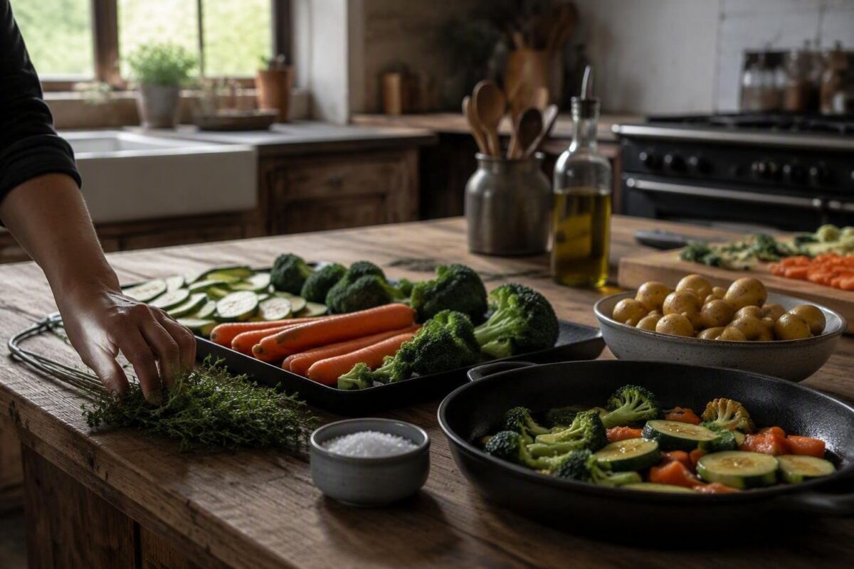 Verdure croccanti: tagli, salatura, temperatura e aria per contorni perfetti