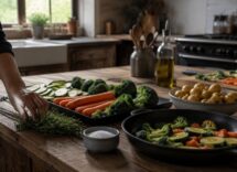 Verdure croccanti: tagli, salatura, temperatura e aria per contorni perfetti