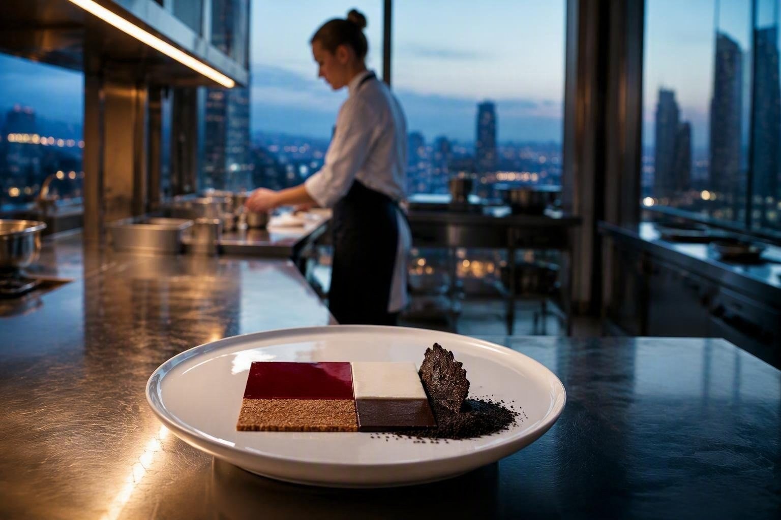 Dessert artistici al Ristorante Amistà: Rothko e Burri reinterpretati