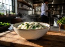 Riso al cocco e spinacini: ricetta veloce e vegan per un pranzo esotico