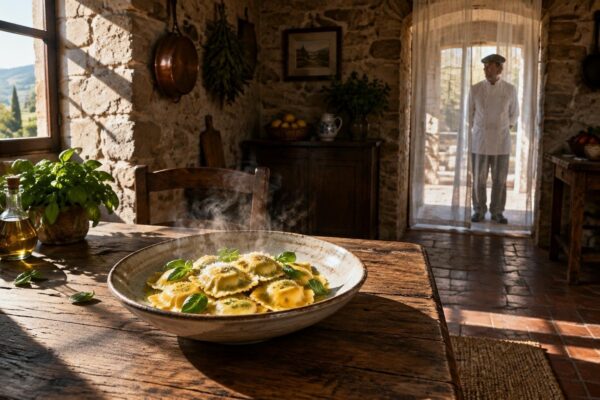 Celebriamo il World Pasta Day con tortelli di pollo alla cacciatora