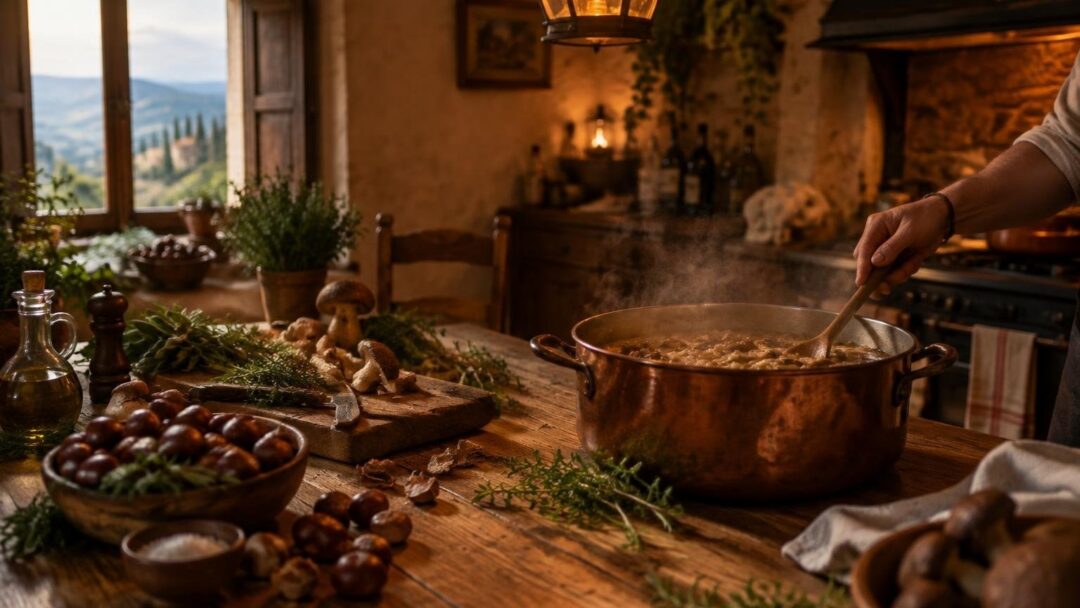Funghi, castagne e cucina tradizionale nella puntata di Domenica In a San Martino al Cimino