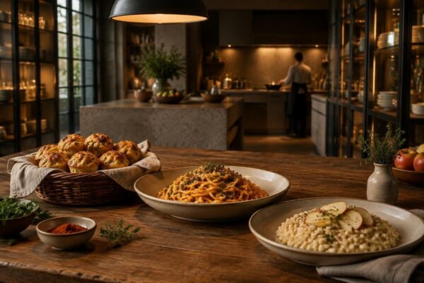 Muffin salati, linguine alla paprica e risotto: idee per il weekend