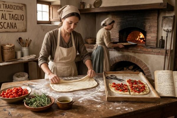 La ricetta della pizza al trancio toscana e la sua nascita