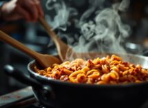 Pasta gourmet preparata con tecniche da chef stellato