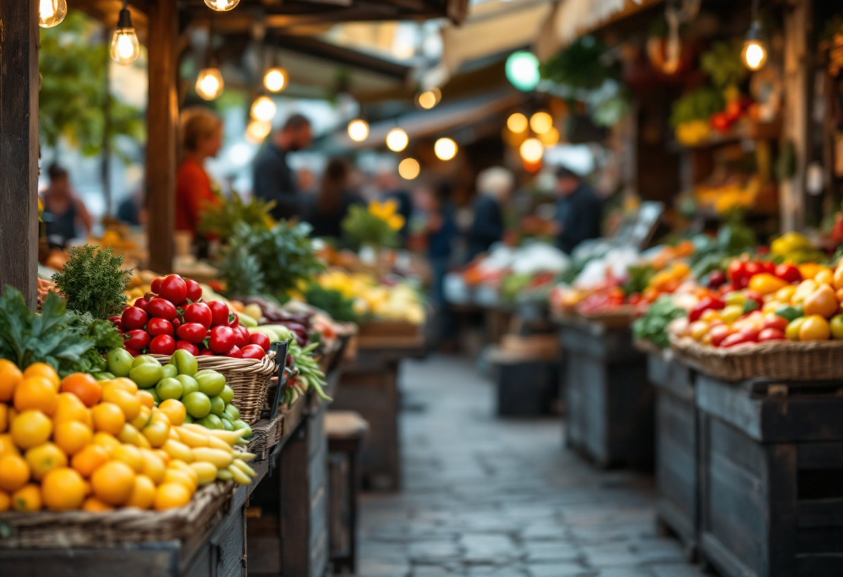 Grafico sulla sostenibilitΓ alimentare in Europa