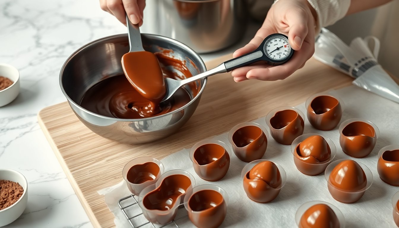 Uova di Pasqua fatte in casa: guida pratica al temperaggio e agli stampi