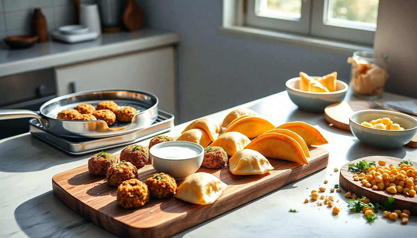 Falafel, bao e samosa fatti in casa: tecniche alla piastra e al forno