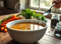 Tecniche per un brodo vegetale intenso e cristallino