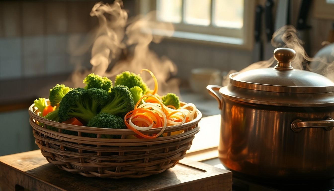 Vantaggi della cottura al vapore: nutrizione, storia e strumenti
