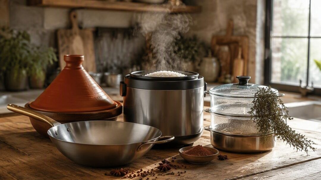 Accessori per cucina etnica: wok, tajine, cuociriso e vaporiera