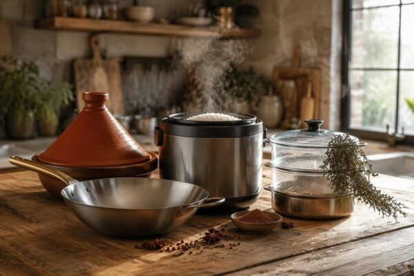 Accessori per cucina etnica: wok, tajine, cuociriso e vaporiera