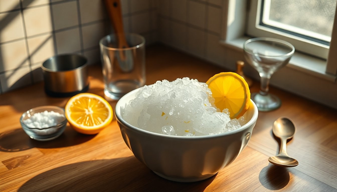 Granita al limone senza gelatiera: il metodo infallibile