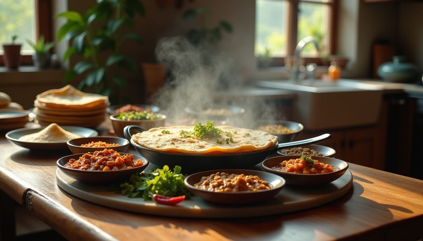Guida ai piatti base dell’Africa orientale: injera, wat, chapati e suqaar con contorni