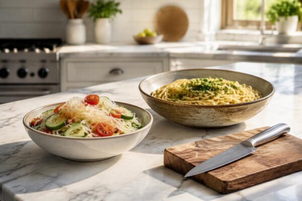 Glass noodles: caratteristiche nutrizionali e confronto con la pasta tradizionale