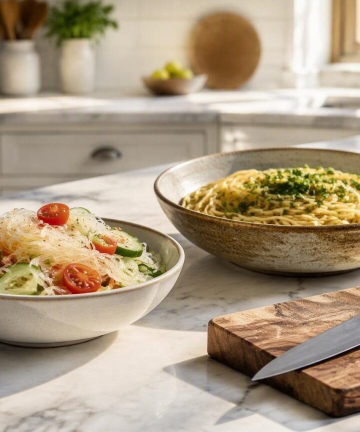 Glass noodles: caratteristiche nutrizionali e confronto con la pasta tradizionale