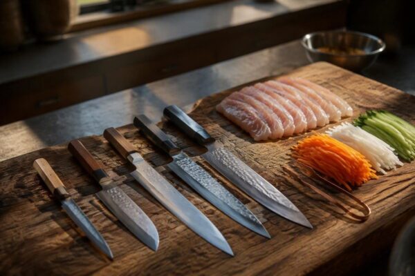 Guida ai coltelli giapponesi per sushi e verdure: modelli, bilanciamento, acciai