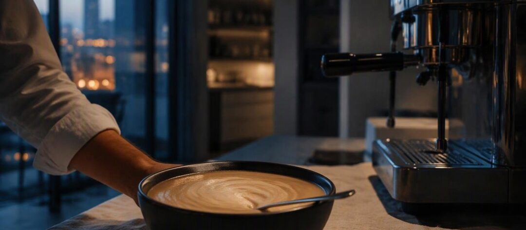 Crema di caffè fatta in casa senza gelatiera