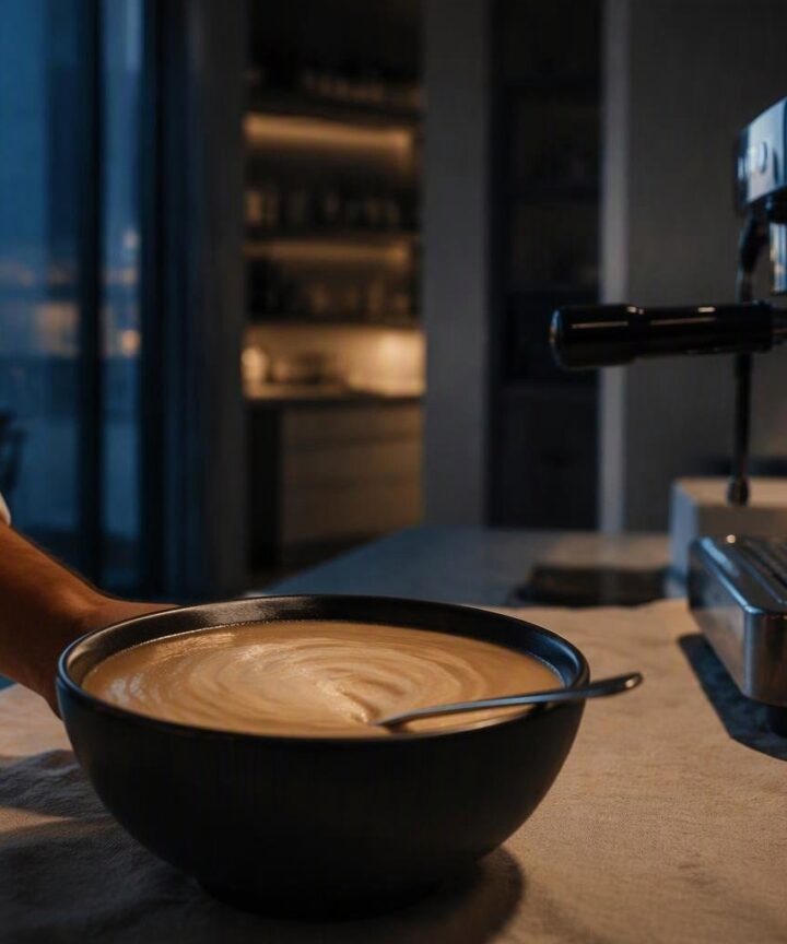 Crema di caffè fatta in casa senza gelatiera