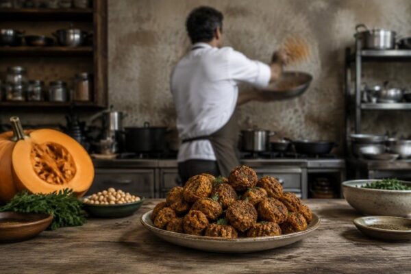 Falafel di zucca al forno: ricetta vegana facile e gustosa