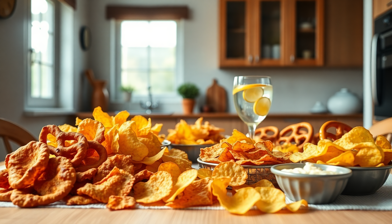 Snack salati e ritenzione idrica: un connubio da evitare