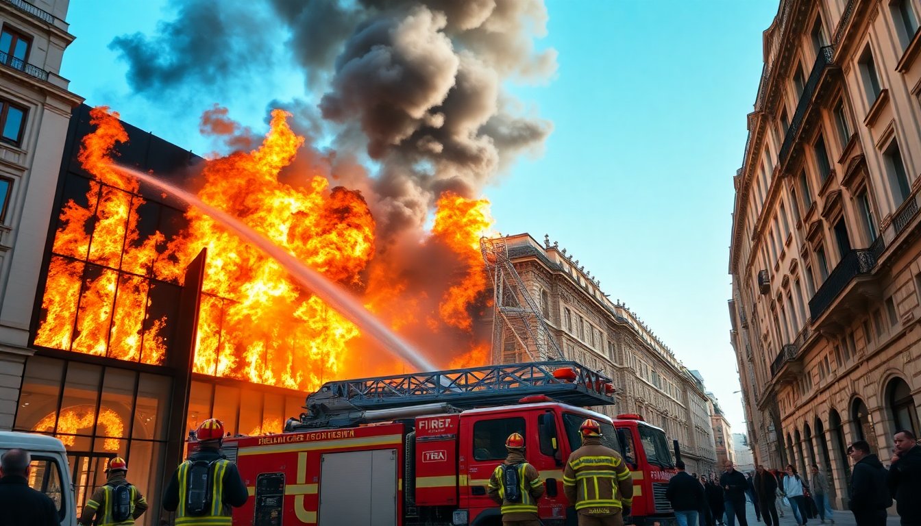 Incendio nel centro di Milano: le cause ancora da accertare