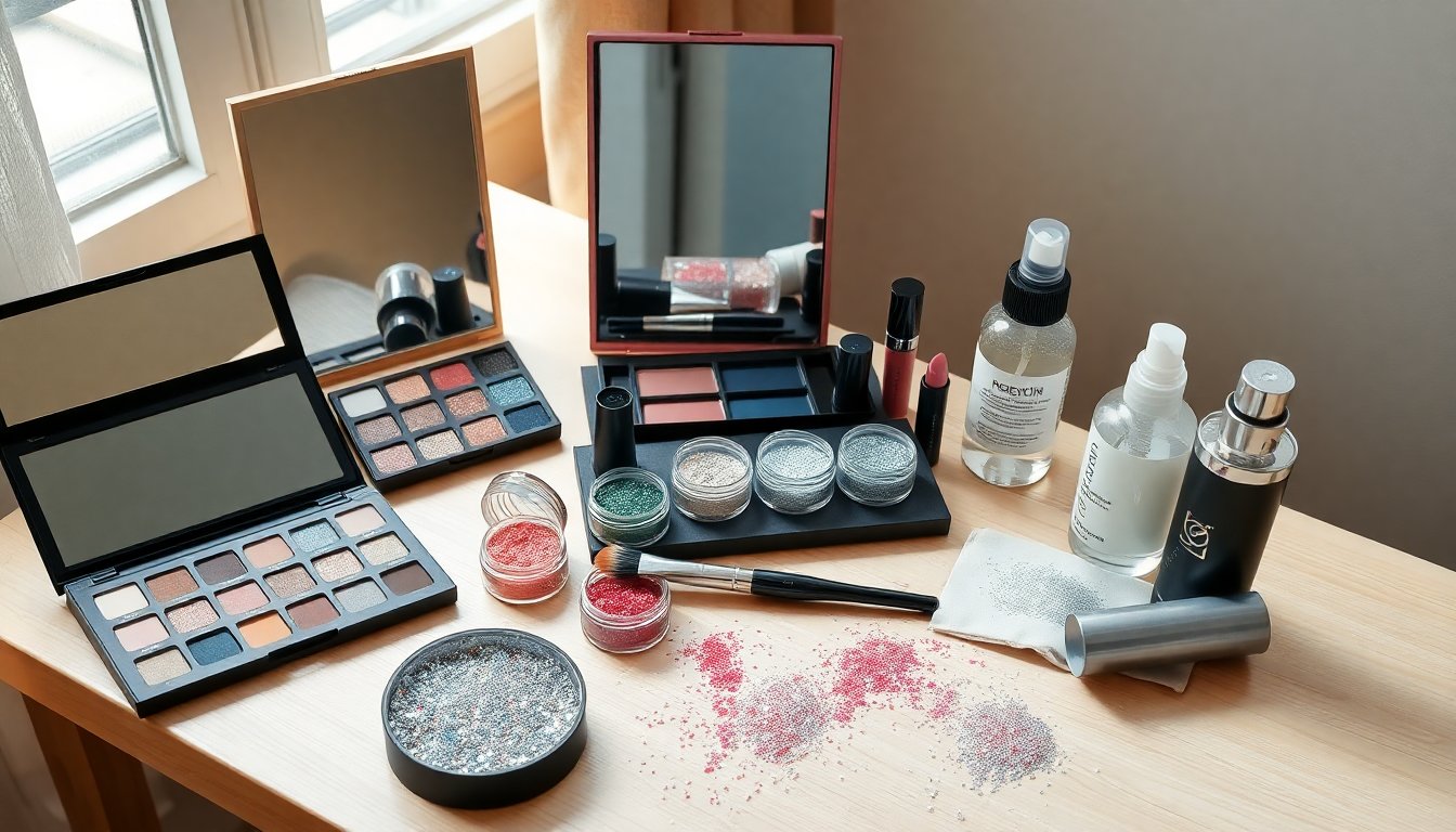 Guida Completa all’Uso dei Brillantini per un Trucco Serale Impeccabile