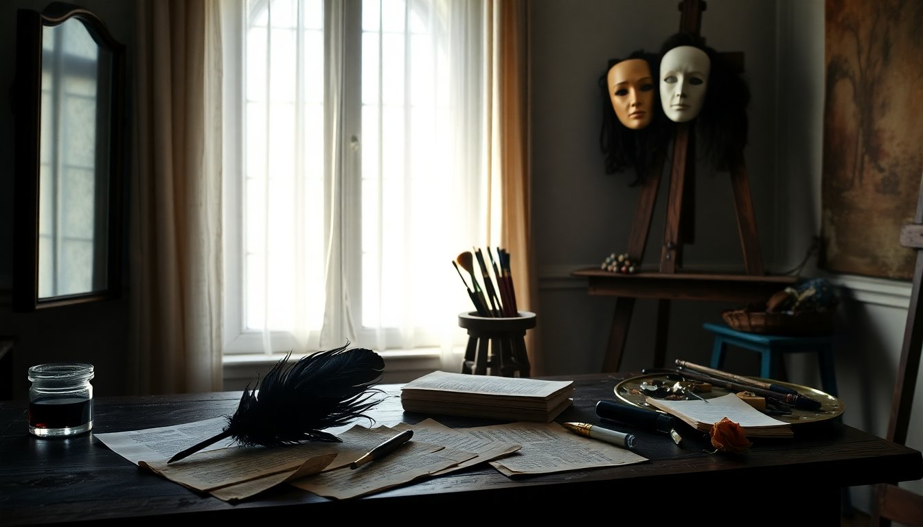 Biografia artistica e spirituale tra maschere, teatro e scrittura