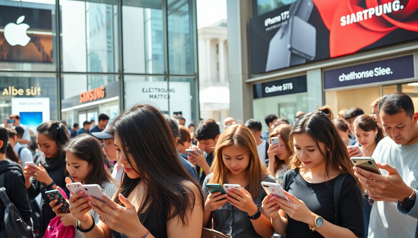 Apple Narrowly Closes Gap on Samsung in Global Smartphone Market Share