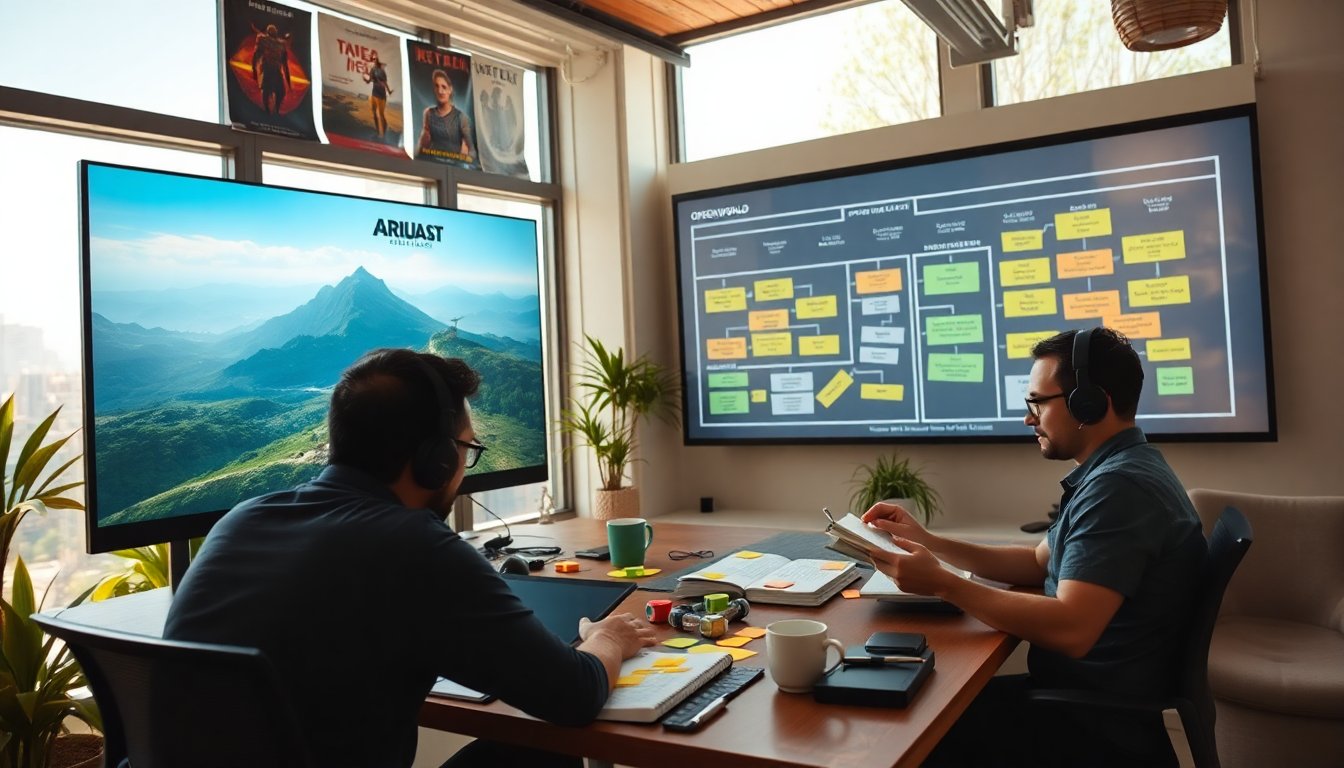 The challenges and opportunities in open-world game development