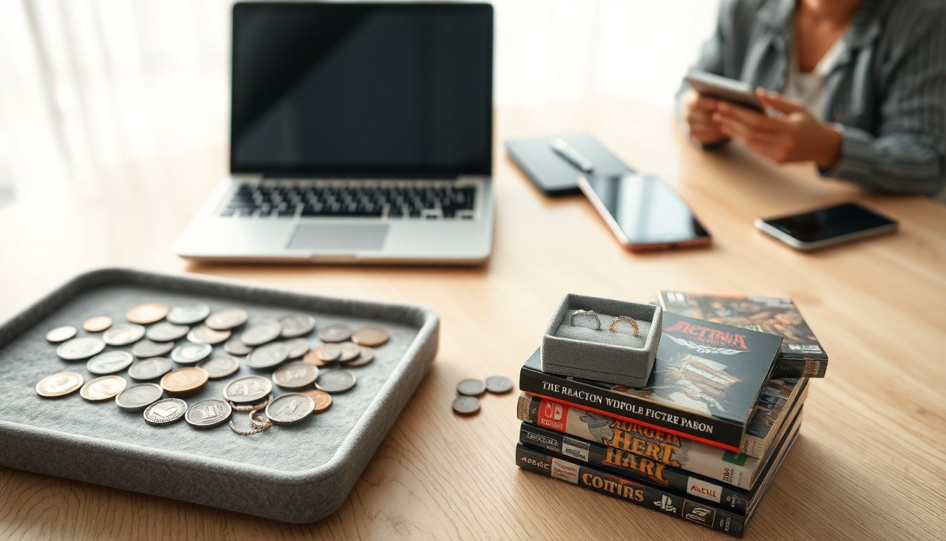 Large online-only auction featuring video games, coins and jewelry